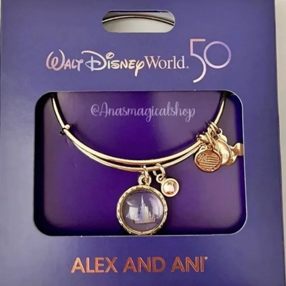 Walt Disney World 50th Anniversary Cinderella Castle Bracelet by Alex and Ani